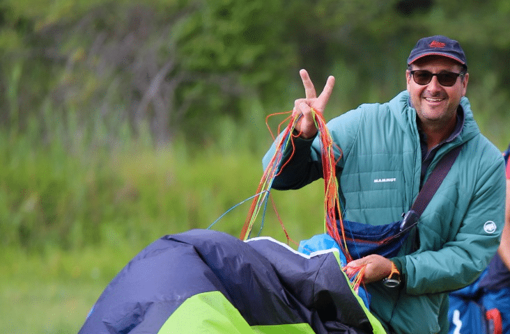 Benoit Carbonel, moniteur à l'école Esprit parapente