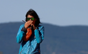 Delphine Pille, directrice technique de l'école Esprit parapente dans la Drôme et les Hautes Alpes